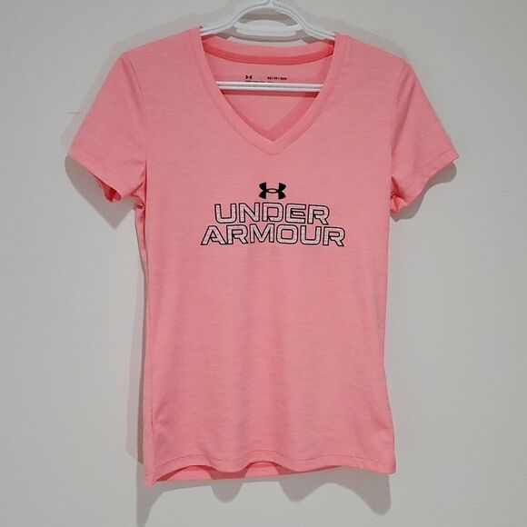 Under Armour pink XS loose fit heatgear athletic short sleeve shirt - Picture 1 of 8